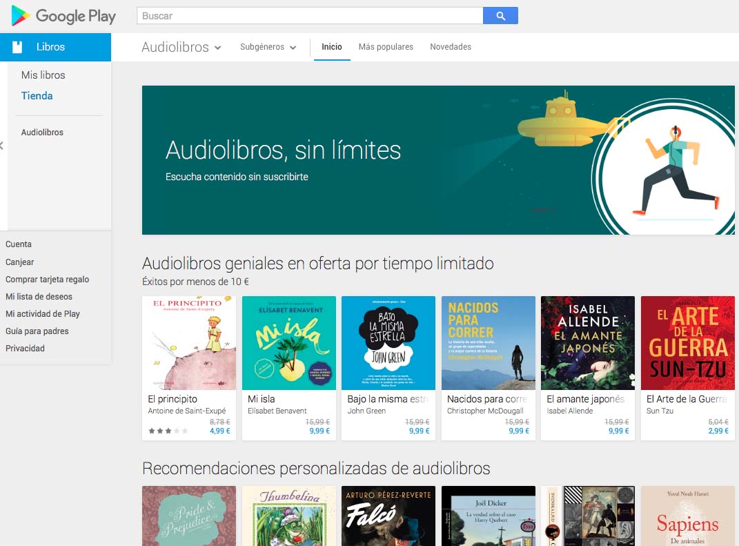 Audiolibros en Google Play